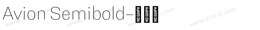 Avion Semibold字体转换
